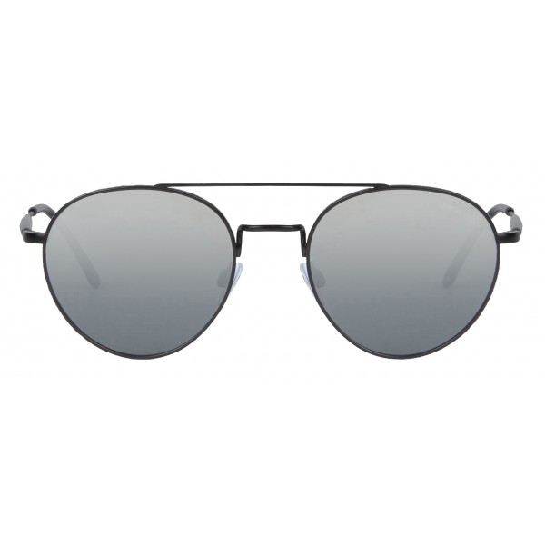 Giorgio Armani - Round Frame - Metal Round Frame Sunglasses - Dark Grey - Sunglasses - Giorgio Armani Eyewear