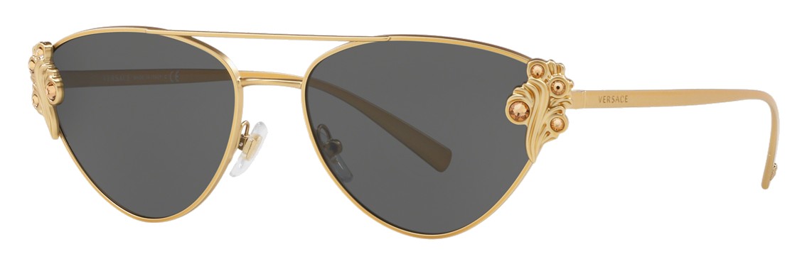 Versace - Baroque Sunglasses - Black & Gold - Sunglasses - Versace Eyewear  - Avvenice