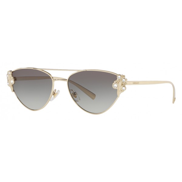 Versace - Occhiale da Sole Versace Baroccomania - Grigio Oro - Occhiali da Sole - Versace Eyewear