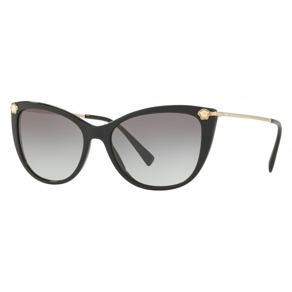 Versace - Sunglasses Versace Cat Eye Medusina Strass - Black - Sunglasses - Versace Eyewear