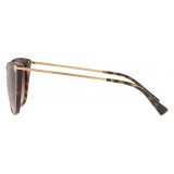 Versace - Sunglasses Versace Cat Eye Medusina Strass - Havana - Sunglasses - Versace Eyewear
