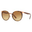 Versace - Occhiale da Sole Versace Greek Sheer - Havana Marrone - Occhiali da Sole - Versace Eyewear