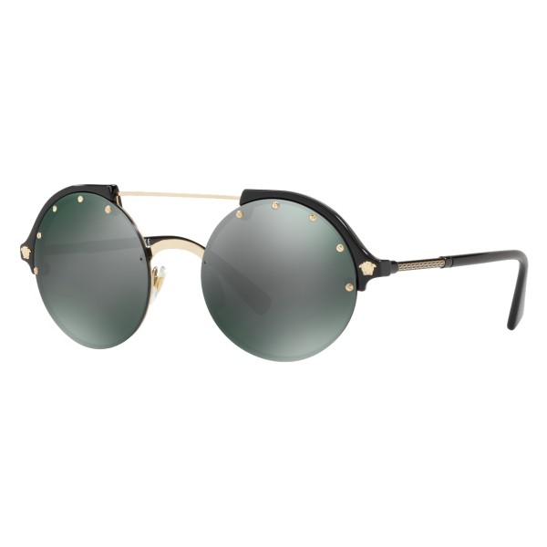 Versace - Sunglasses Versace Frenergy Round - Black Mirrored - Sunglasses - Versace Eyewear