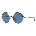 Versace - Occhiale da Sole Versace Frenergy Rotondi - Blu - Occhiali da Sole - Versace Eyewear