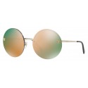 Versace - Occhiale da Sole Versace Mirror Medusa a Specchio - Oro Rosa - Occhiali da Sole - Versace Eyewear