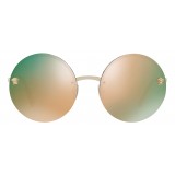 Versace - Occhiale da Sole Versace Mirror Medusa a Specchio - Oro Rosa - Occhiali da Sole - Versace Eyewear