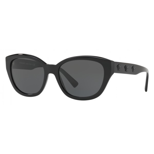 Versace - Sunglasses Versace Clear Medusa Cat-Eye - Black - Sunglasses - Versace Eyewear