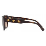 Versace - Occhiale da Sole Versace Clear Medusa Cat-Eye - Marrone - Occhiali da Sole - Versace Eyewear