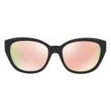 Versace - Occhiale da Sole Versace Clear Medusa Cat-Eye - Nero Rosa - Occhiali da Sole - Versace Eyewear