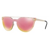 Versace - Occhiale da Sole Versace Mirror Stud - Rosa - Occhiali da Sole - Versace Eyewear