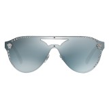 Versace - Occhiale da Sole Versace Glam Medusa - Grigio Scuro - Occhiali da Sole - Versace Eyewear