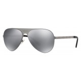 Versace - Occhiale da Sole Versace Aviator Medusina - Argento - Occhiali da Sole - Versace Eyewear