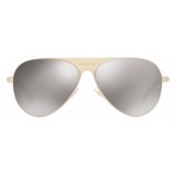 Versace - Occhiale da Sole Versace Aviator Medusina - Grigio Oro - Occhiali da Sole - Versace Eyewear