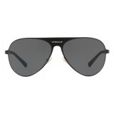 Versace - Occhiale da Sole Versace Aviator Medusina - Grigio Scuro - Occhiali da Sole - Versace Eyewear