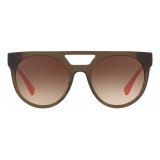 Versace - Sunglasses Versace Color Block Pilot - Green Brown - Sunglasses - Versace Eyewear