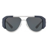 Versace - Occhiale da Sole Versace Shield - Blu Navy - Occhiali da Sole - Versace Eyewear