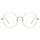 Linda Farrow - 741 C10 Round Optical Frames - White Gold and Yellow Gold - Linda Farrow Eyewear