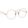Linda Farrow - Occhiali da Vista Rotondi 741 C11 - Oro Rosa e Oro Bianco - Linda Farrow Eyewear