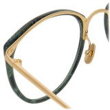 Linda Farrow - 251 C43 Oval Optical Frames - Jade - Linda Farrow Eyewear