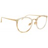 Linda Farrow - 251 C45 Oval Optical Frames - Quartz - Linda Farrow Eyewear