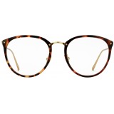 Linda Farrow - 251 C15 Oval Optical Frames - Truffle - Linda Farrow Eyewear