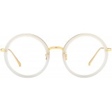 Linda Farrow - 239 C37 Round Optical Frames - Milky Grey - Linda Farrow Eyewear