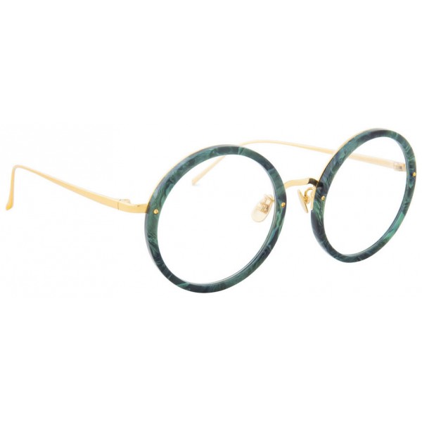 Linda Farrow - 239 C53 Round Optical Frames - Jade - Linda Farrow Eyewear