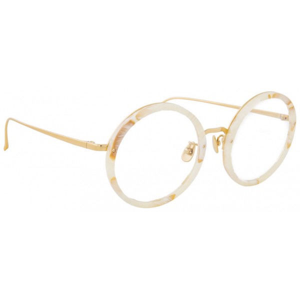 Linda Farrow - 239 C55 Round Optical Frames - Quartz - Linda Farrow Eyewear