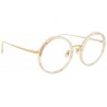 Linda Farrow - 239 C55 Round Optical Frames - Quartz - Linda Farrow Eyewear