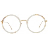 Linda Farrow - 239 C55 Round Optical Frames - Quartz - Linda Farrow Eyewear