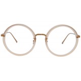 Linda Farrow - Occhiali da Vista Rotondi 239 C61 - Latte Pesca - Linda Farrow Eyewear