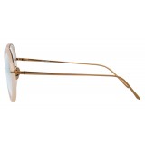 Linda Farrow - Occhiali da Vista Rotondi 239 C61 - Latte Pesca - Linda Farrow Eyewear