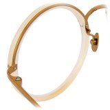 Linda Farrow - 239 C61 Round Optical Frames - Milky Peach - Linda Farrow Eyewear