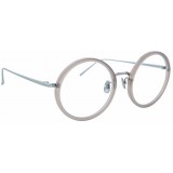 Linda Farrow - 239 C62 Round Optical Frames - Milky Grey - Linda Farrow Eyewear