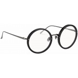 Linda Farrow - Occhiali da Vista Rotondi 239 C19 - Neri - Linda Farrow Eyewear