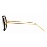 Linda Farrow - Occhiali da Vista Rotondi 239 C1 - Neri - Linda Farrow Eyewear