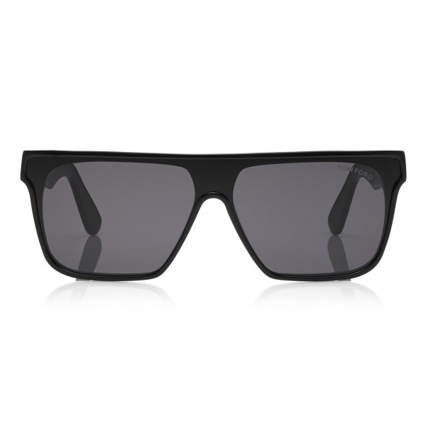 Tom Ford - Wyhat Sunglasses - Occhiali da Sole in Acetato Rettangolari - FT0709 - Nero - Tom Ford Eyewear