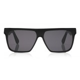 Tom Ford - Wyhat Sunglasses - Occhiali da Sole in Acetato Rettangolari - FT0709 - Nero - Tom Ford Eyewear
