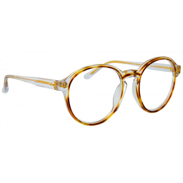 Linda Farrow - 40 C25 Oval Optical Frames - Clear and Tortoiseshell - Linda Farrow Eyewear