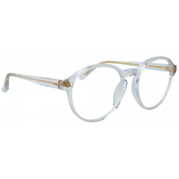 Linda Farrow - 40 C26 Oval Optical Frames - Clear and Milky Pink - Linda Farrow Eyewear