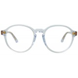 Linda Farrow - 40 C26 Oval Optical Frames - Clear and Milky Pink - Linda Farrow Eyewear