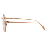 Linda Farrow - 182 C21 Oval Optical Frames - Milky Peach - Linda Farrow Eyewear