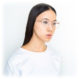 Linda Farrow - 182 C21 Oval Optical Frames - Milky Peach - Linda Farrow Eyewear