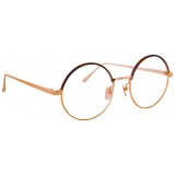 Linda Farrow - 583 C4 Round Optical Frames - Rose Gold - Linda Farrow Eyewear
