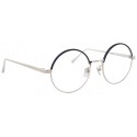 Linda Farrow - Occhiali da Vista Rotondi 583 C3 - Oro Bianco - Linda Farrow Eyewear