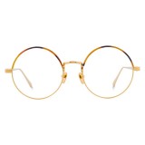 Linda Farrow - 583 C2 Round Optical Frames - Gold - Linda Farrow Eyewear