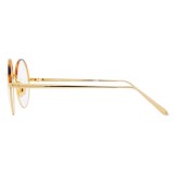 Linda Farrow - 583 C2 Round Optical Frames - Gold - Linda Farrow Eyewear