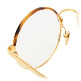 Linda Farrow - 583 C2 Round Optical Frames - Gold - Linda Farrow Eyewear