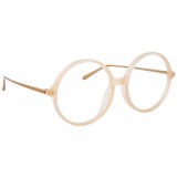 Linda Farrow - Occhiali da Vista Rotondi 645 C3 - Pesca Latte - Linda Farrow Eyewear