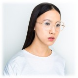 Linda Farrow - 645 C3 Round Optical Frames - Milky Peach - Linda Farrow Eyewear